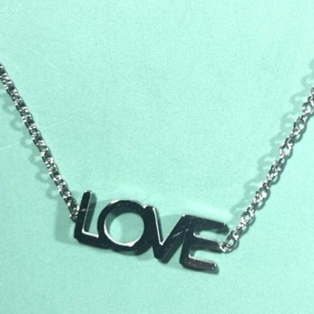 Silver Tone Bracelet Love Maya Brenner Adjustable Chain womens jewelry valentine